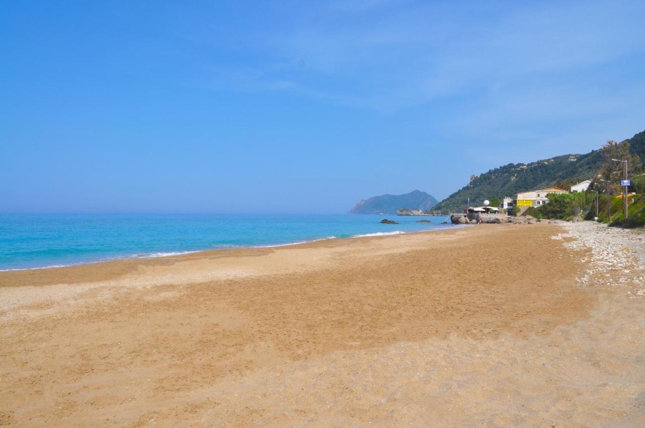 Holiday Apartments Maria With Pool And Panorama View - Agios Gordios Beach Екстериор снимка