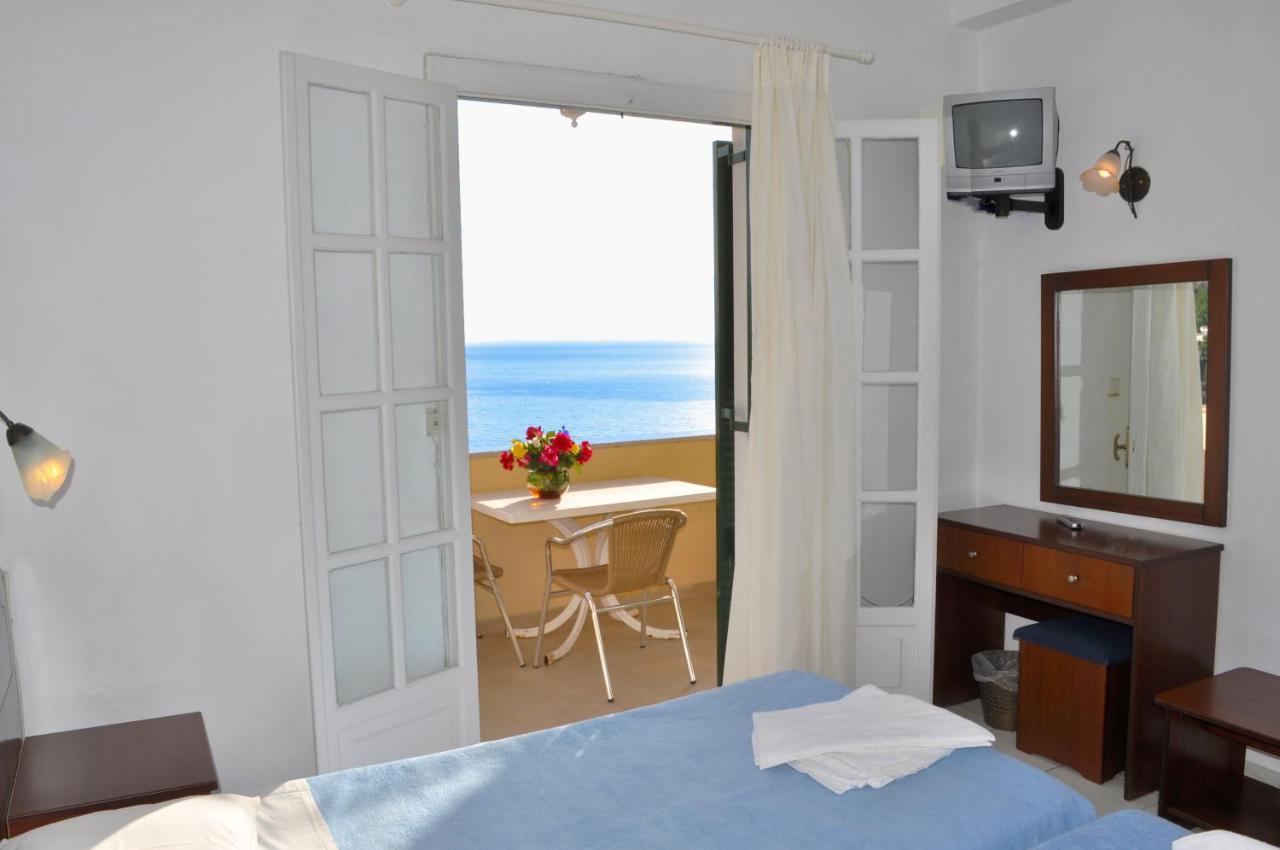 Holiday Apartments Maria With Pool And Panorama View - Agios Gordios Beach Екстериор снимка