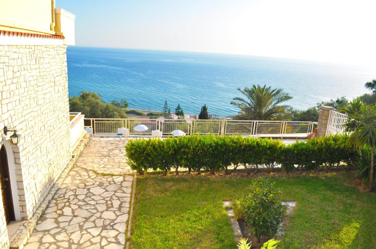 Holiday Apartments Maria With Pool And Panorama View - Agios Gordios Beach Екстериор снимка